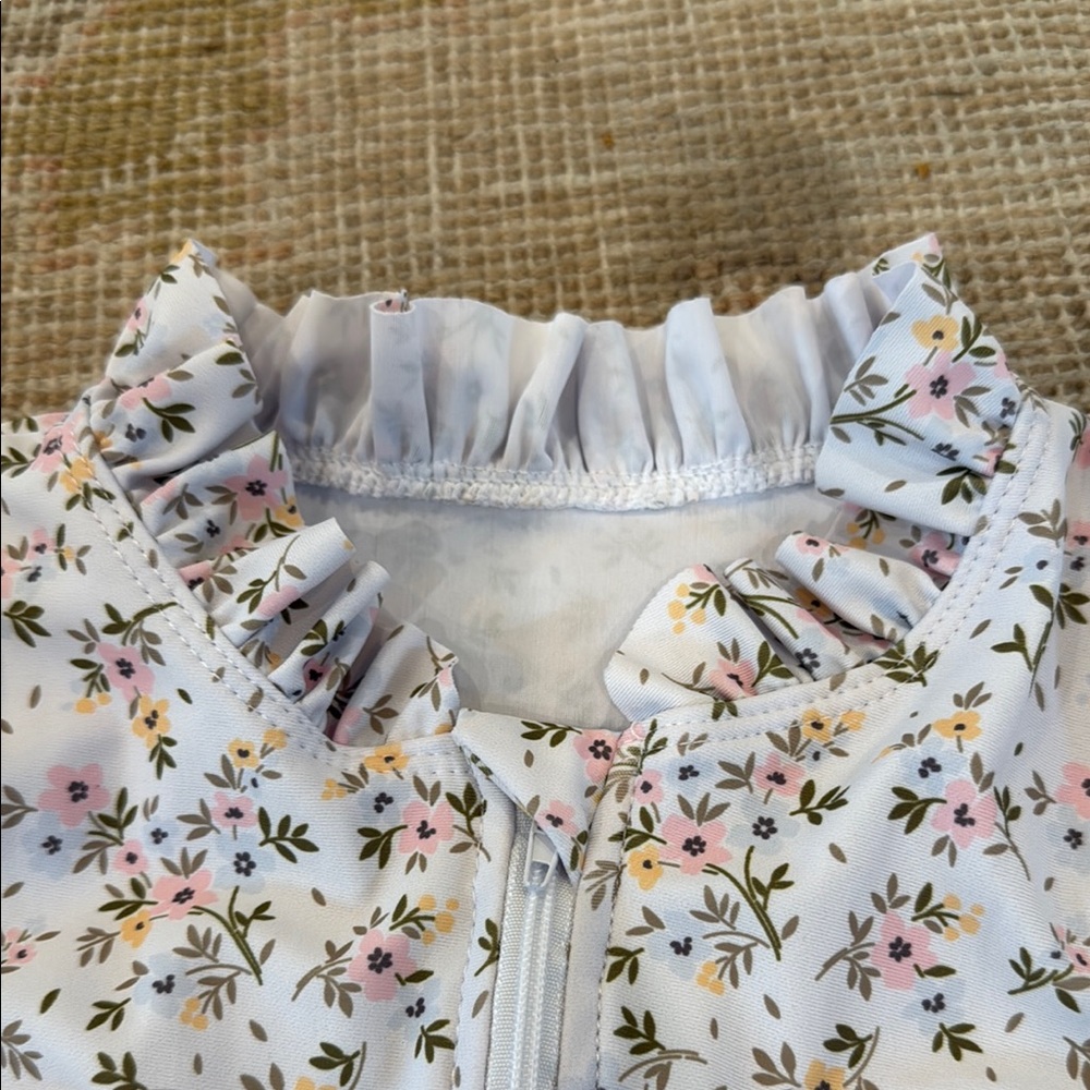 Floral Ruffle Swimsuit - Picture 4 of 7
